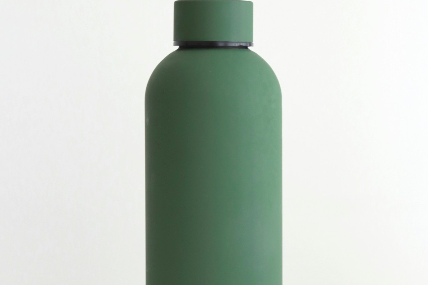 Water bottle on a corridor ledge